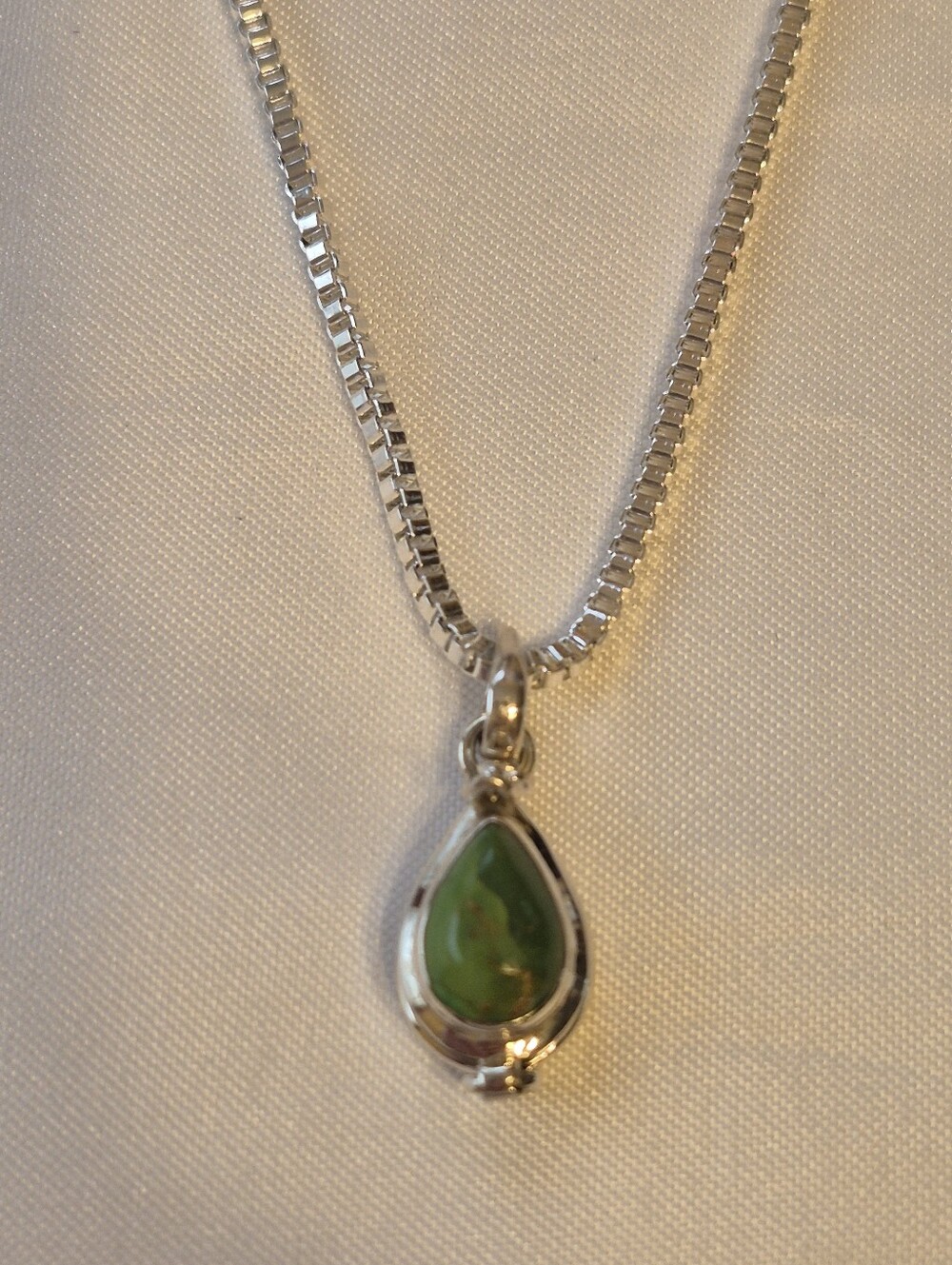 Green Turquoise Poison Box Necklace